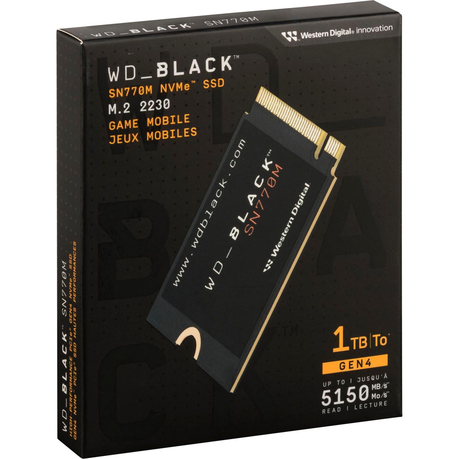 SSD-накопитель Western Digital Black 1TB SN770M NVMe WDBDNH0010BBK-WRSN SSD Festplatte